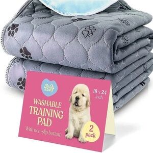 Washable Dog Pee Pads for Dogs - Super Absorbent Reusable Puppy Pads,  2 Pack
